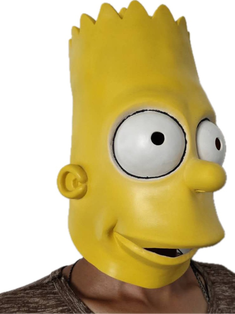 Yellow Bart Simpson Costume Mask - Classic Cartoon Character